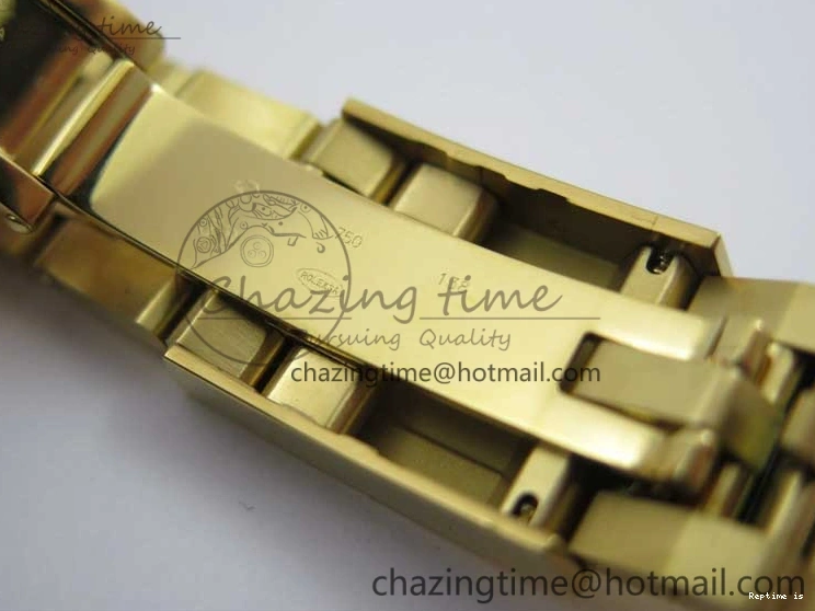 0109 Daytona 116589RBOW YG Rainbow Crystal BLF Best Edition Black Dial on YG Bracelet A SmoothTexture 3175